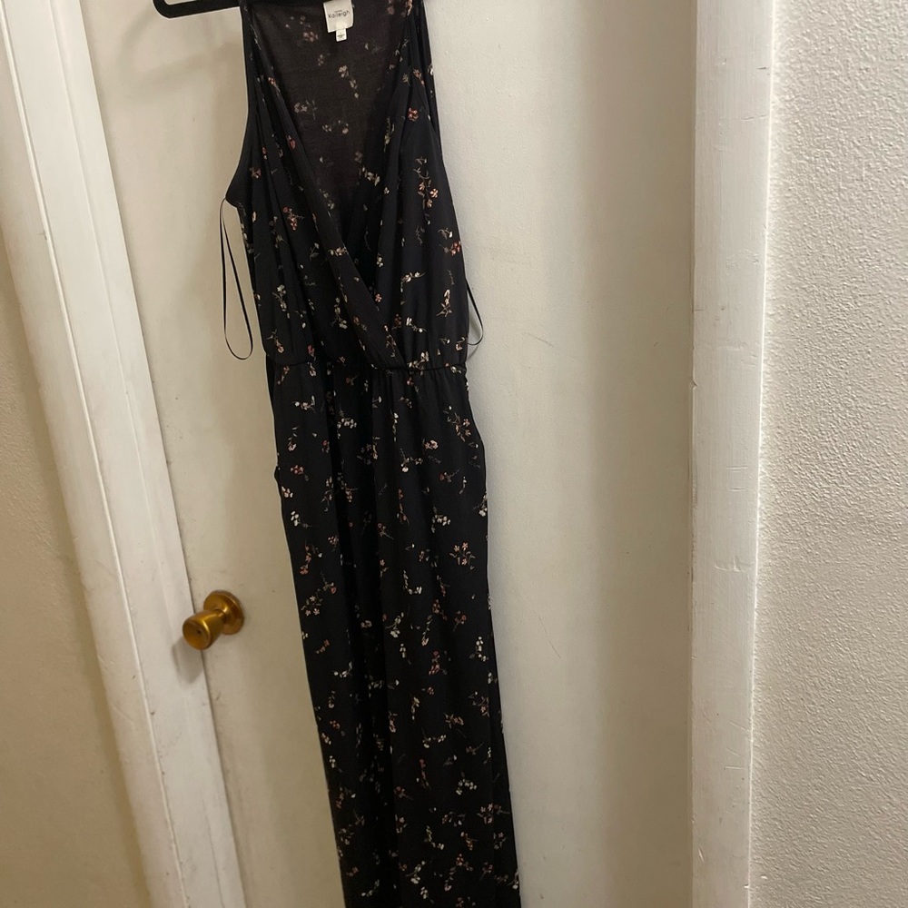 Kaileigh Black& Floral romper